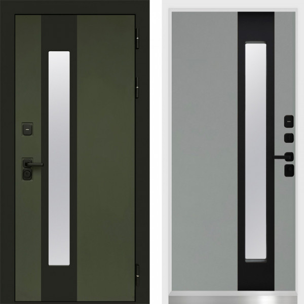 Входная дверь Termo-Door Арктика Грин - White grey soft