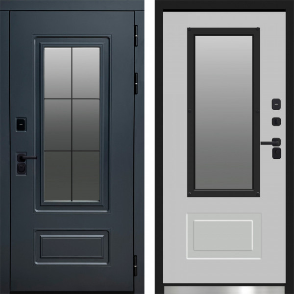 Входная дверь Termo-Door Эверест Графит - белый софт