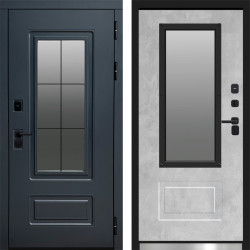 Входная дверь Termo-Door Эверест Графит - бетон светлый