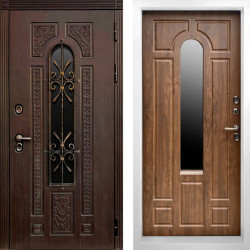 Входная дверь Termo-Door Лацио Венге - Белый Короб Изнутри Дуб