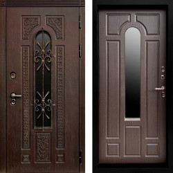 Входная дверь Termo-Door Лацио Венге - Черный Короб Изнутри Венге