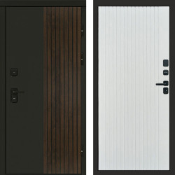 Входная дверь Termo-Door Премиум Форт Дуб - Flat Белый софт