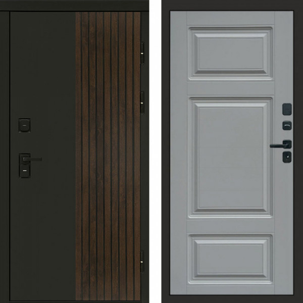 Входная дверь Termo-Door Премиум Форт Дуб - Лион Grey софт