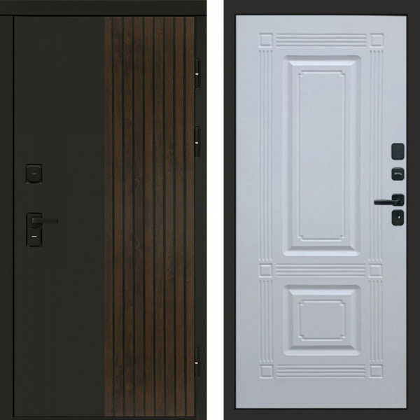 Входная дверь Termo-Door Премиум Форт Дуб - Мадрид Белый софт