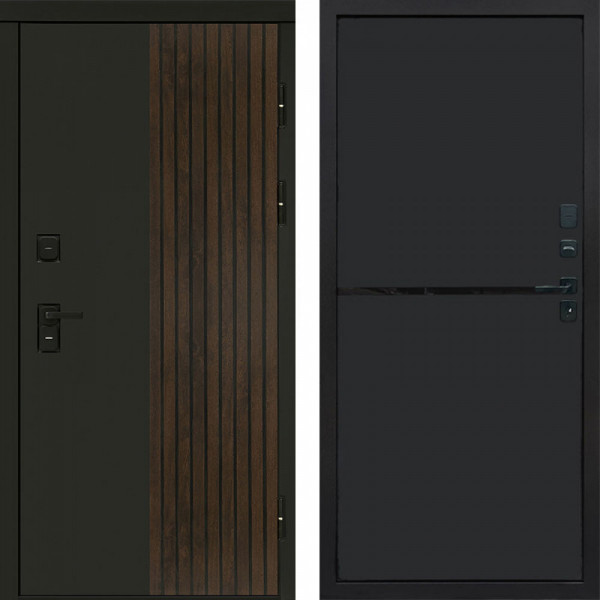 Входная дверь Termo-Door Премиум Форт Дуб - Нео Black