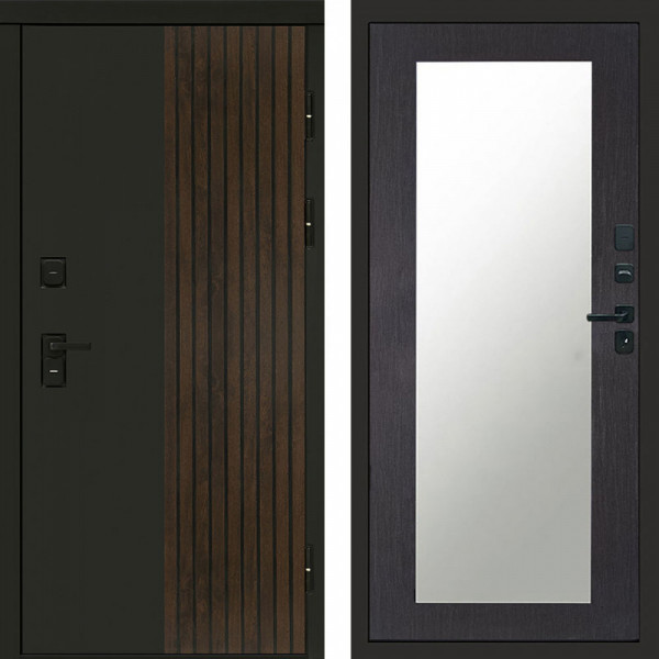 Входная дверь Termo-Door Премиум Форт Дуб - Зеркало Триумф венге
