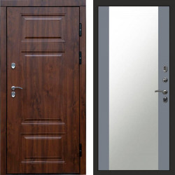 Входная дверь Termo-Door Премиум Орегон Дуб - Зеркало Grey Софт