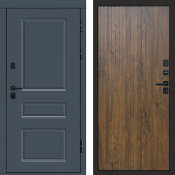 Входная дверь Termo-Door Премиум Орегон Графит - Flat Дуб