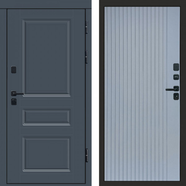 Входная дверь Termo-Door Премиум Орегон Графит - Flat Grey софт
