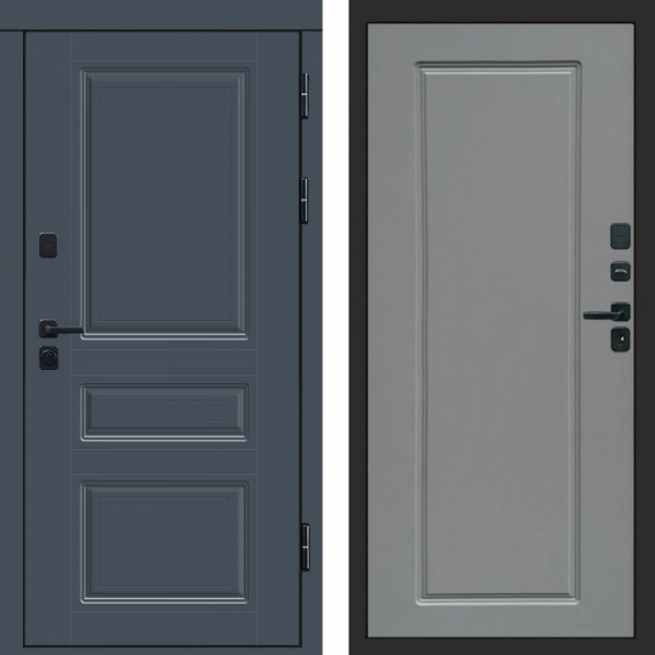 Входная дверь Termo-Door Премиум Орегон Графит - Гранд Grey софт