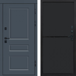 Входная дверь Termo-Door Премиум Орегон Графит - Нео Black
