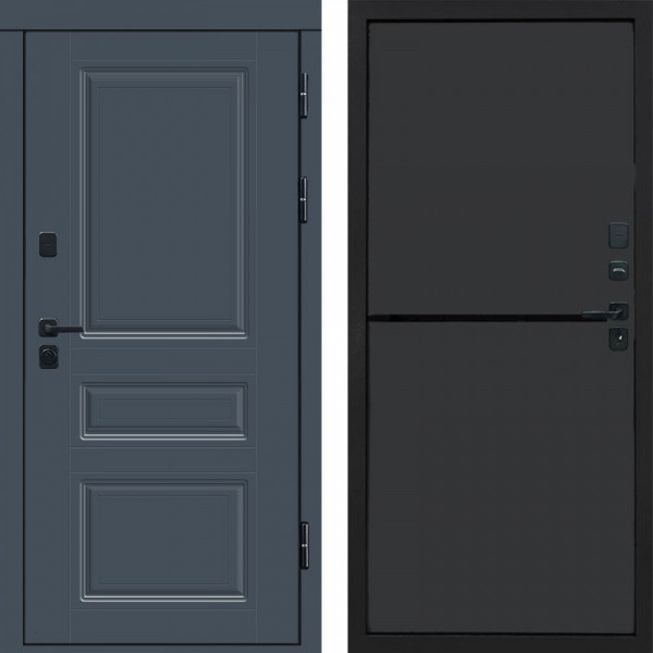 Входная дверь Termo-Door Премиум Орегон Графит - Нео Графит