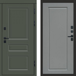 Входная дверь Termo-Door Премиум Орегон Грин - Гранд Grey софт