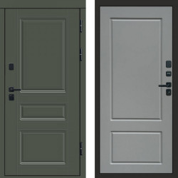 Входная дверь Termo-Door Премиум Орегон Грин - Марсель Grey софт