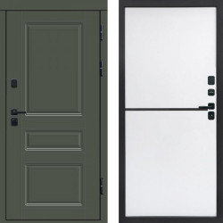 Входная дверь Termo-Door Премиум Орегон Грин - Нео White