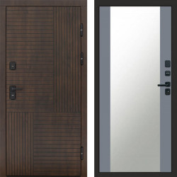 Входная дверь Termo-Door Премиум Веста Дуб - Зеркало Grey Софт