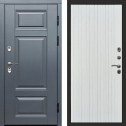 Входная дверь Termo-Door Премиум Винорит Grey - Flat Белый софт
