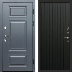 Входная дверь Termo-Door Премиум Винорит Grey - Flat Черный кварц