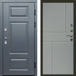 Входная дверь Termo-Door Премиум Винорит Grey - Горизонт Grey софт