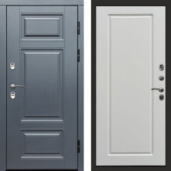 Входная дверь Termo-Door Премиум Винорит Grey - Гранд Белый софт