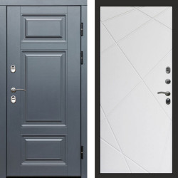 Входная дверь Termo-Door Премиум Винорит Grey - Лучи белый