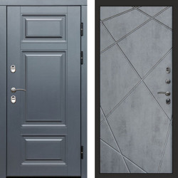 Входная дверь Termo-Door Премиум Винорит Grey - Лучи бетон темный