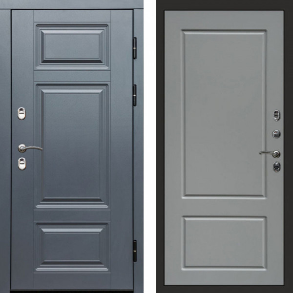 Входная дверь Termo-Door Премиум Винорит Grey - Марсель Grey софт
