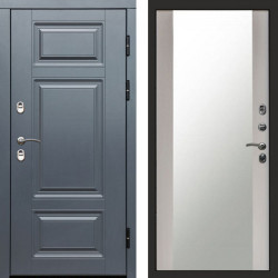 Входная дверь Termo-Door Премиум Винорит Grey - Зеркало лиственница