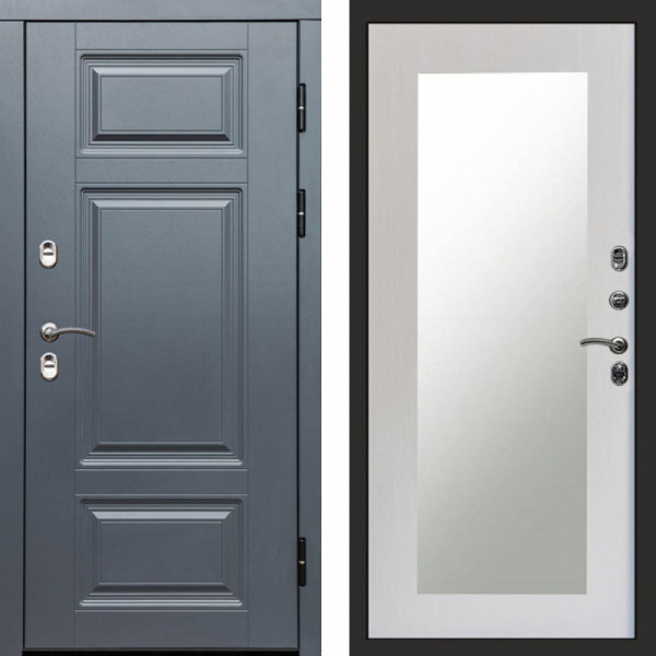 Входная дверь Termo-Door Премиум Винорит Grey - Зеркало Триумф лиственница