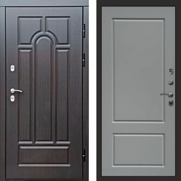 Входная дверь Termo-Door Премиум Винорит Модена Венге - Марсель Grey софт