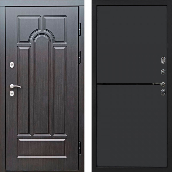 Входная дверь Termo-Door Премиум Винорит Модена Венге - Нео Графит