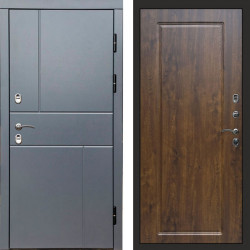 Входная дверь Termo-Door Премиум Винорит Вертикаль Grey - Гранд Дуб