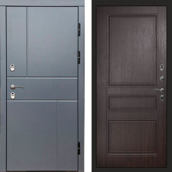 Входная дверь Termo-Door Премиум Винорит Вертикаль Grey - Классика венге