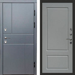 Входная дверь Termo-Door Премиум Винорит Вертикаль Grey - Марсель Grey софт