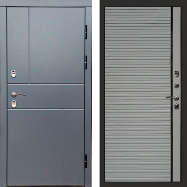 Входная дверь Termo-Door Премиум Винорит Вертикаль Grey - Porte Grey софт