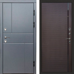 Входная дверь Termo-Door Премиум Винорит Вертикаль Grey - Porte Шоколад