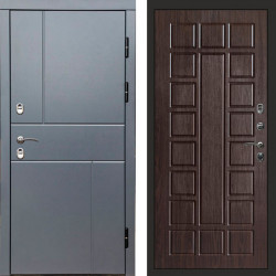 Входная дверь Termo-Door Премиум Винорит Вертикаль Grey - Престиж венге