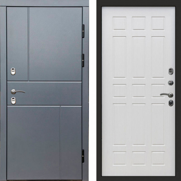 Входная дверь Termo-Door Премиум Винорит Вертикаль Grey - Спарта лиственница