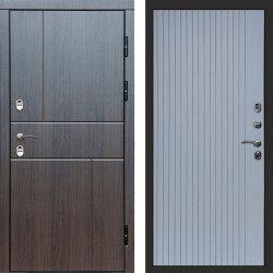 Входная дверь Termo-Door Премиум Винорит Вертикаль Венге - Flat Grey софт
