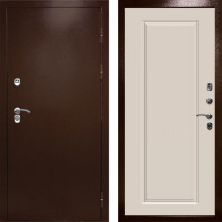 Входная дверь Termo-Door Сибирь Медь Антик - Гранд Слоновая кость