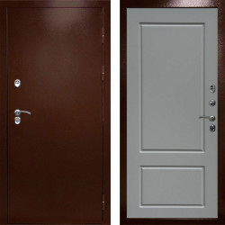 Входная дверь Termo-Door Сибирь Медь Антик - Марсель Grey софт