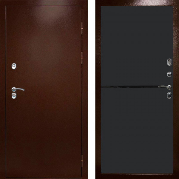 Входная дверь Termo-Door Сибирь Медь Антик - Нео Black