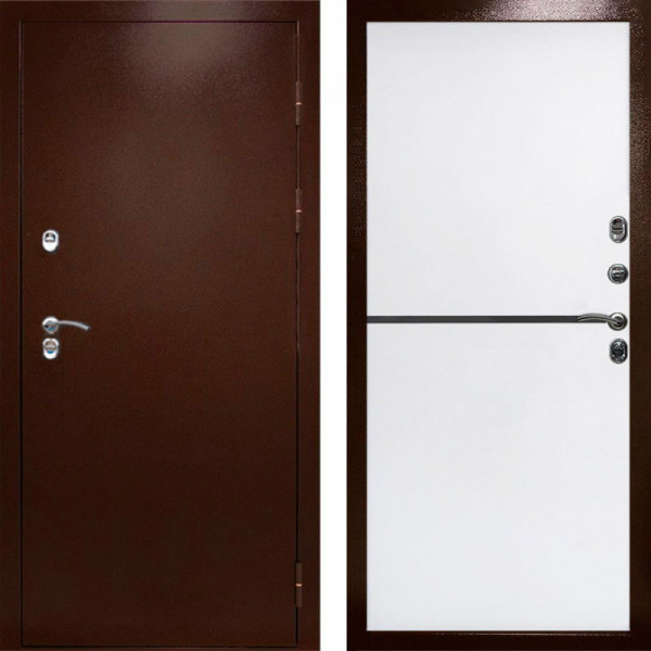 Входная дверь Termo-Door Сибирь Медь Антик - Нео White