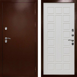 Входная дверь Termo-Door Сибирь Медь Антик - Престиж бежевый матовый