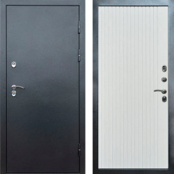 Входная дверь Termo-Door Сибирь Серебро Антик - Flat Grey софт