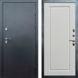 Входная дверь Termo-Door Сибирь Серебро Антик - Гранд Белый софт