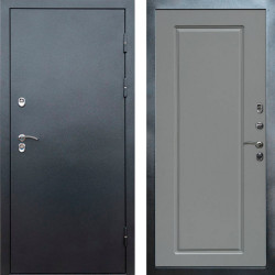 Входная дверь Termo-Door Сибирь Серебро Антик - Гранд Grey софт