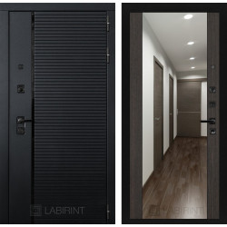 Входная дверь Лабиринт Пиано с зеркалом Максимум - Венге