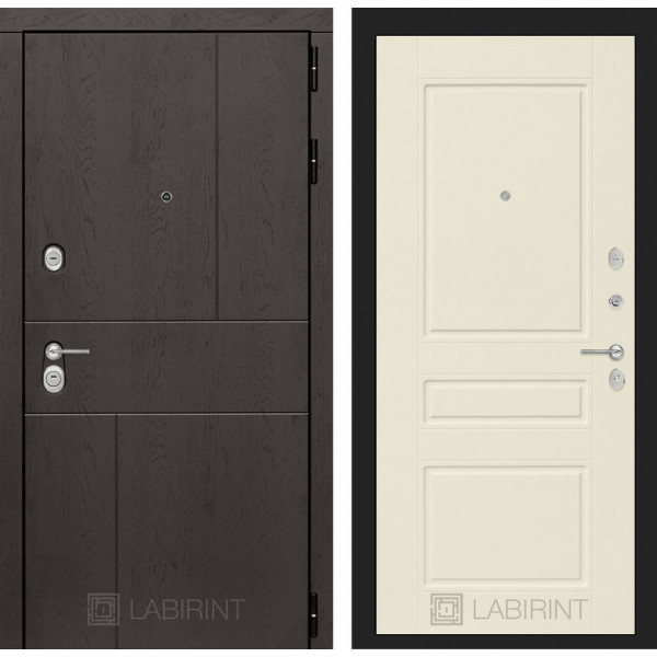 Входная дверь Лабиринт Урбан 03 - Крем софт
