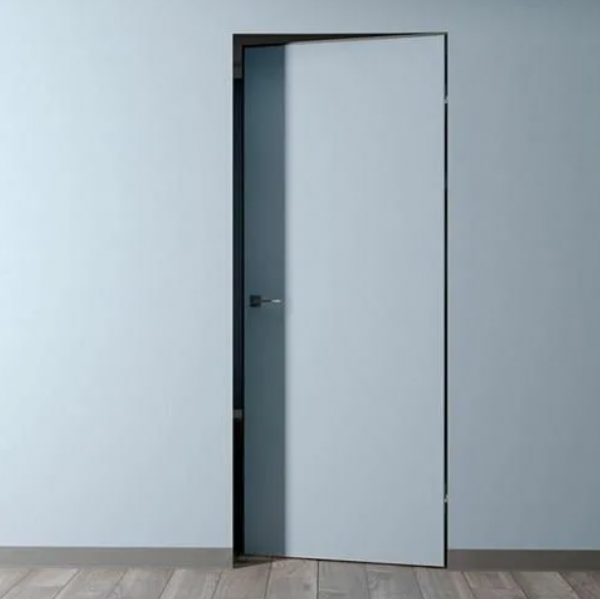 Дверь межкомнатная скрытая INVISIBLE реверс, внутреннего открывания с четвертью под покраску
